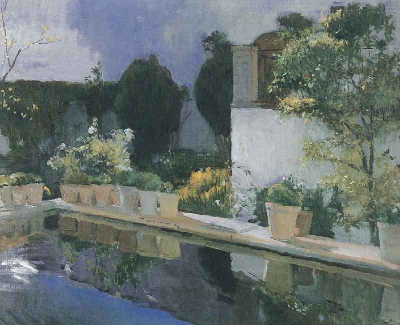 Palace of pond, Joaquin Sorolla